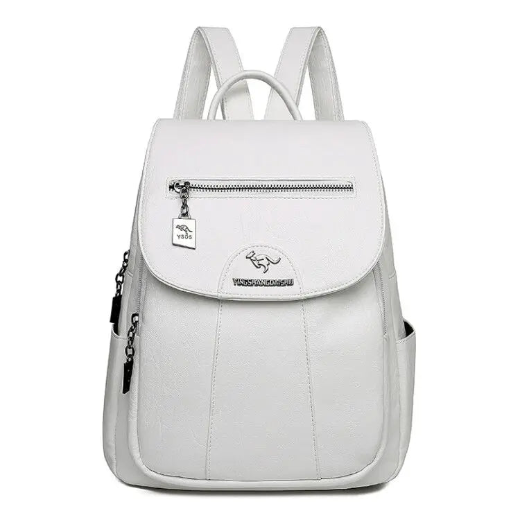 Echoarchiv | Großer Leder Rucksack mit Diebstahlschutz für Damen