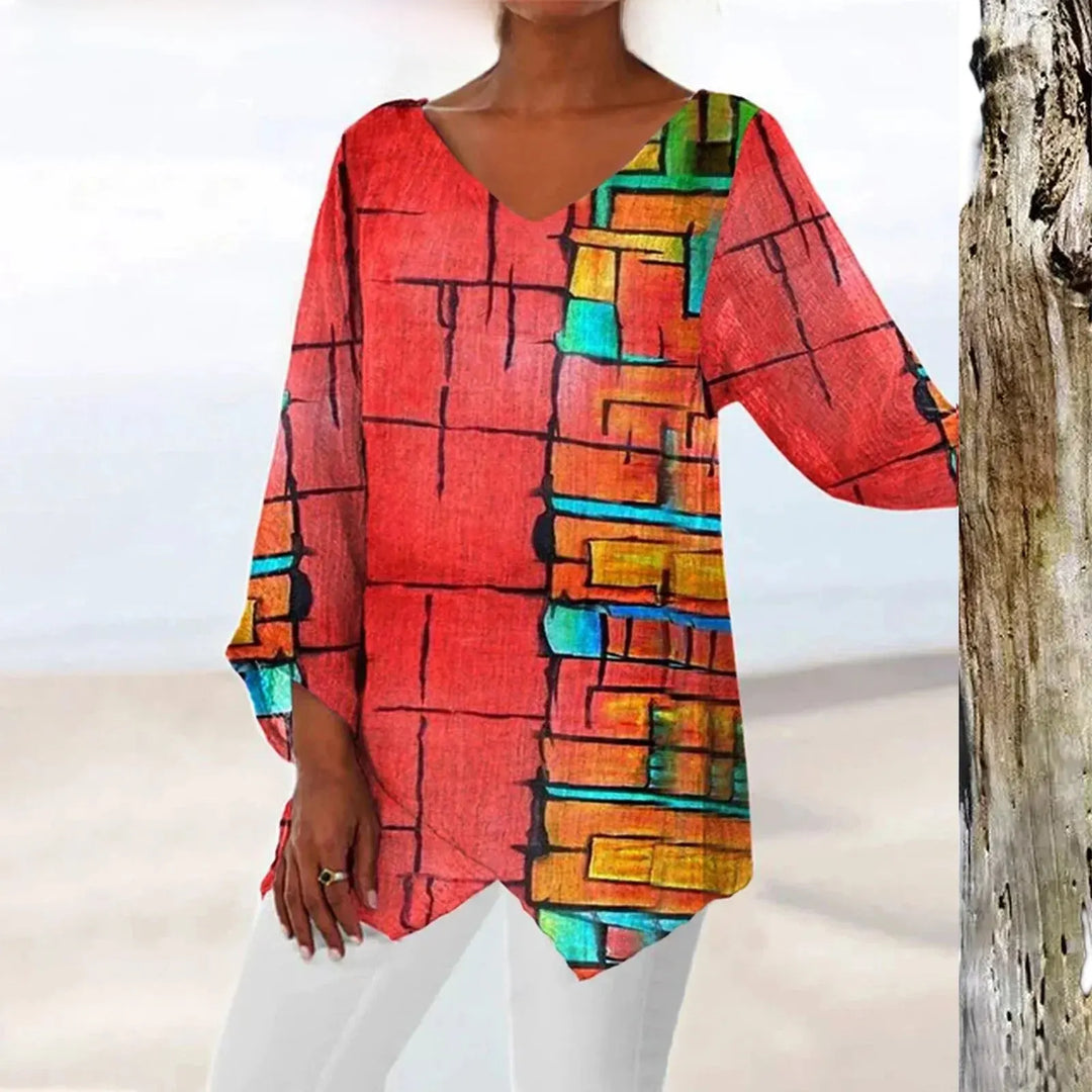 Echoarchiv | Vintage V-Ausschnitt Top