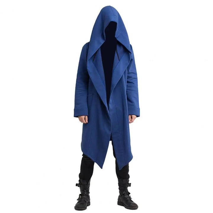 Echoarchiv | Lange Strickjacke Im Gothic Stil mit Kapuze für Herren