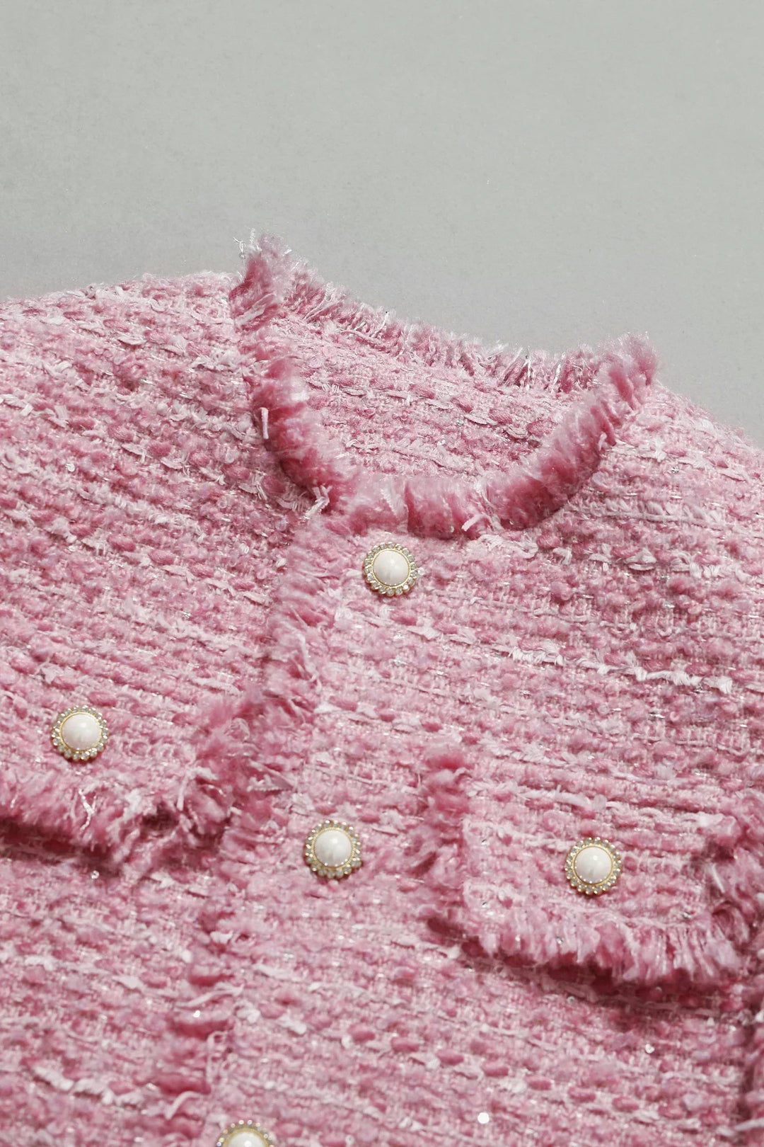 Echoarchiv | Jacke Aus Größem Tweed Herbst/Winter Socialite Quastendesign