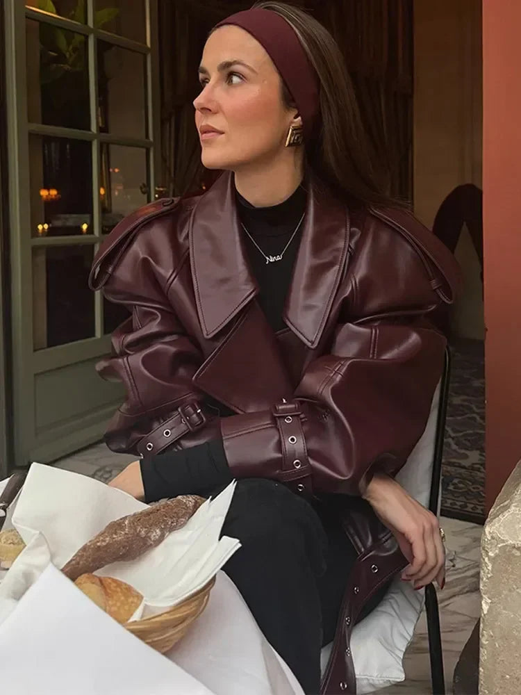 Echoarchiv | Kurze Lederjacke Damen