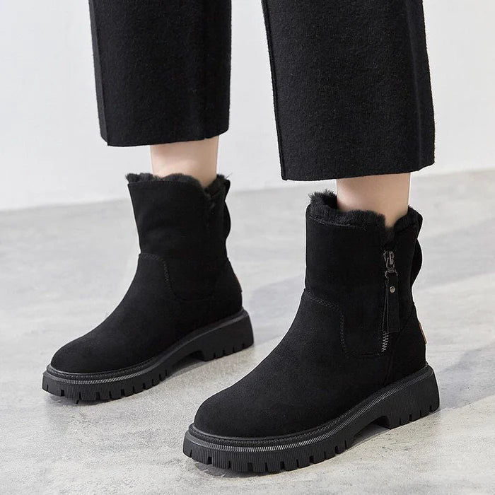 Echoarchiv | Damen Gefütterte Winter-Stiefeletten mit Reißverschluss