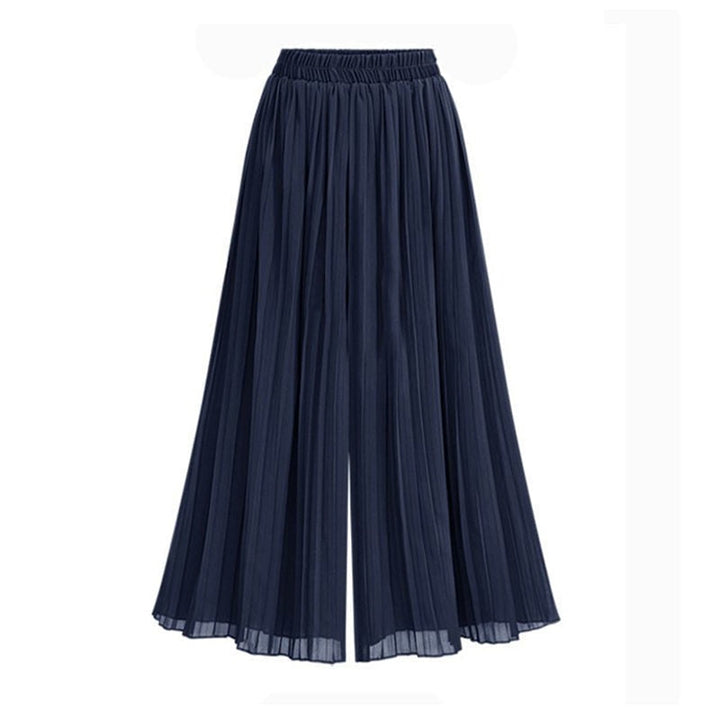 Echoarchiv - Damenhose mit weitem Bein und Mesh-Detail