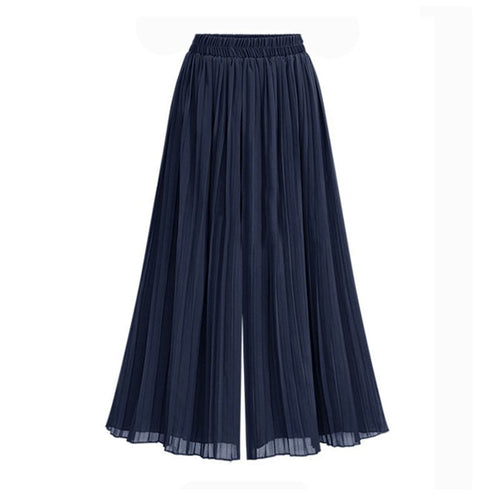 Echoarchiv | Damenhose mit Weitem Bein und Mesh Detail