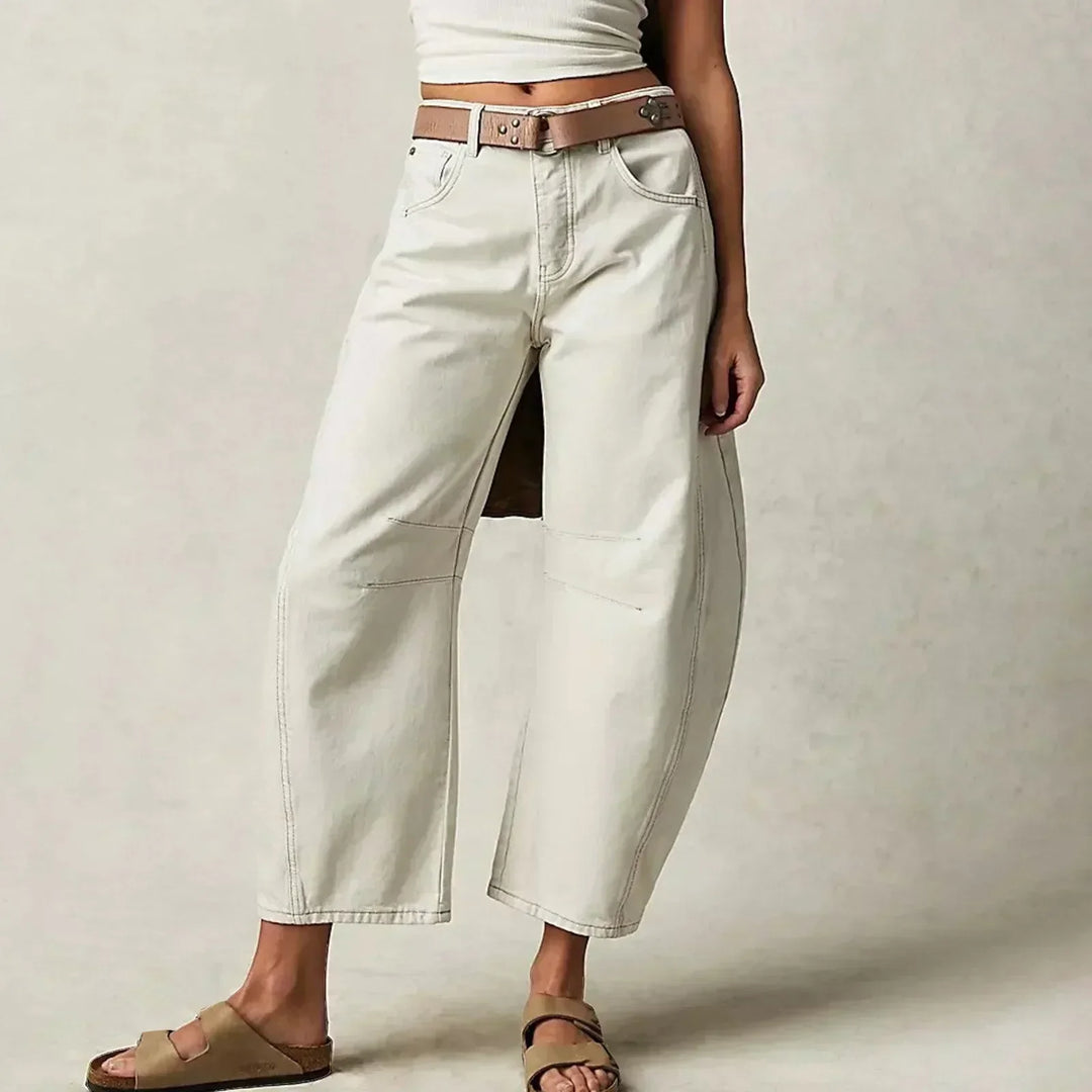 Echoarchiv | Damen Trendy Weite-Bein Hose Denim
