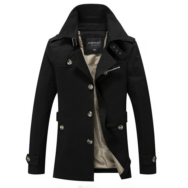 Echoarchiv - Stylischer langer Herbst-Trenchcoat für Herren