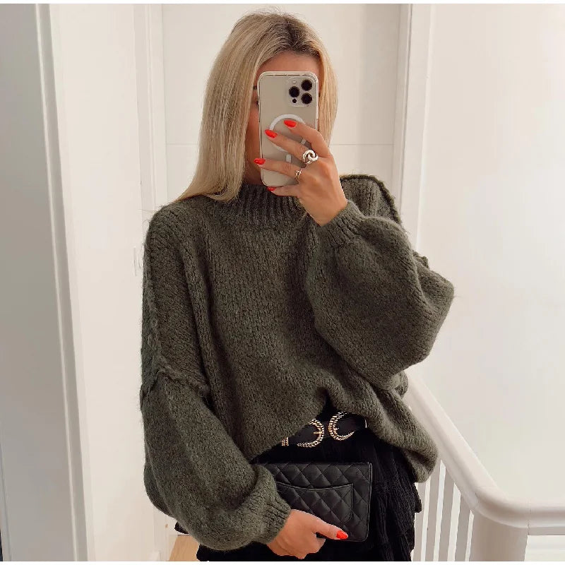 Echoarchiv - Flauschiger Oversize Strickpullover