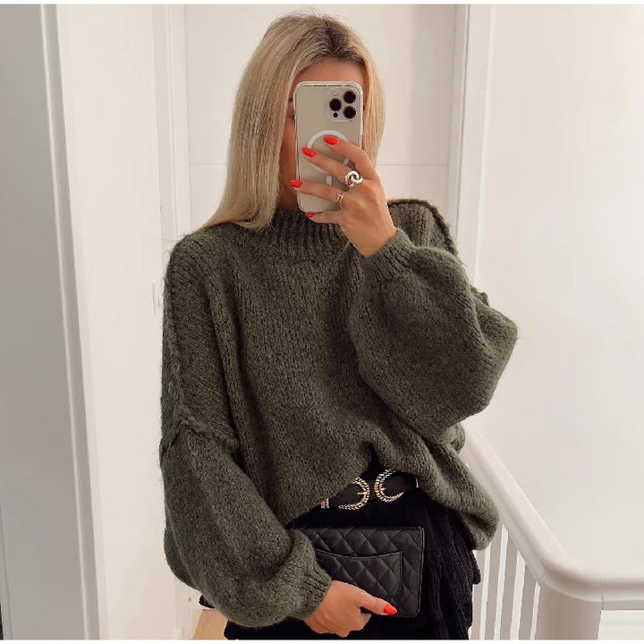 Echoarchiv - Flauschiger Oversize Strickpullover