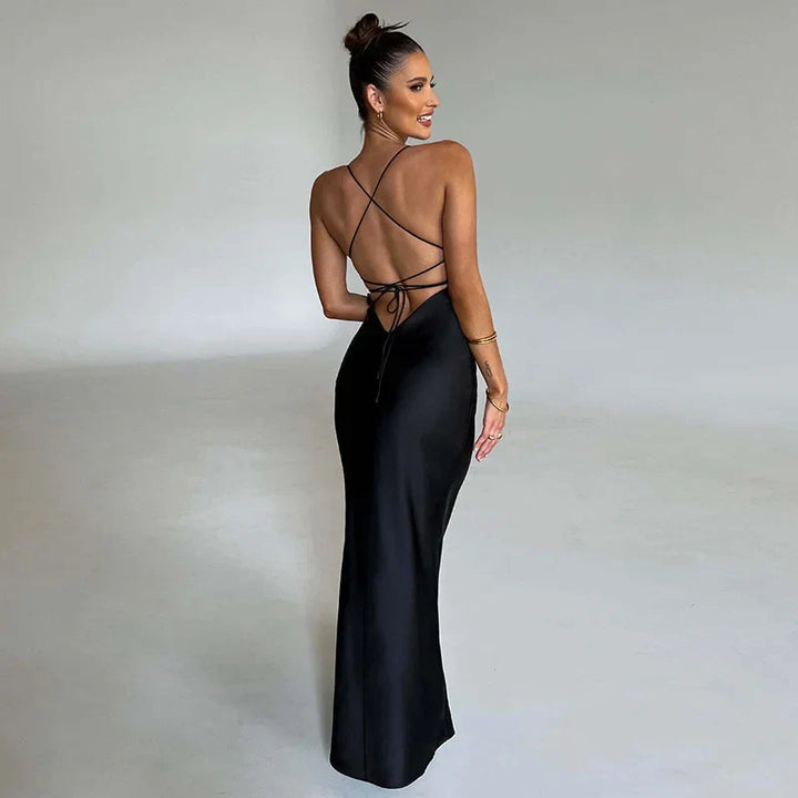Echoarchiv | Elegantes Maxikleid Mit Seitenschlitz Für Damen