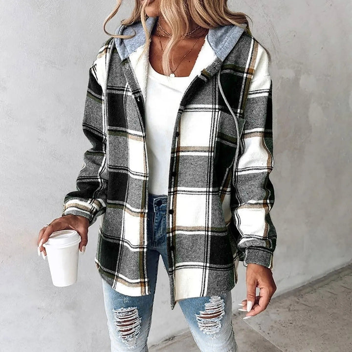Echoarchiv | Kariertes Komfort-Hoodie