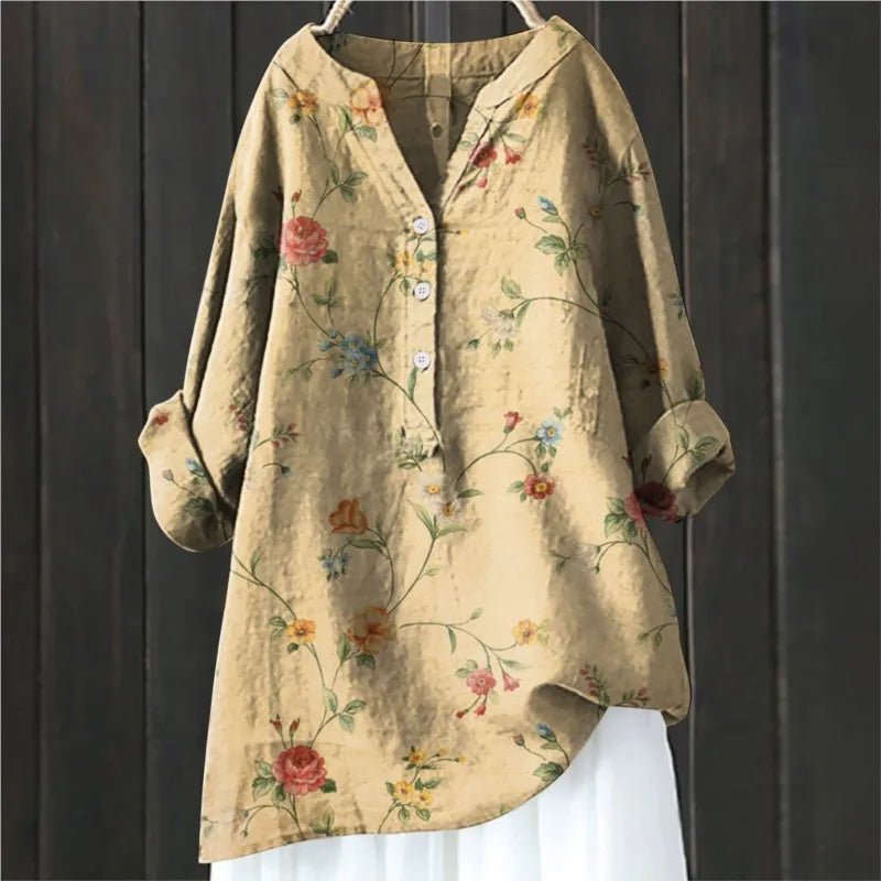 Bequeme Bluse mit Blumenmuster
