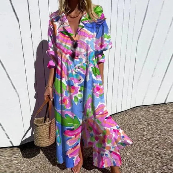 Echoarchiv | Luxuriöses Frühlings-Bohemian-Kleid