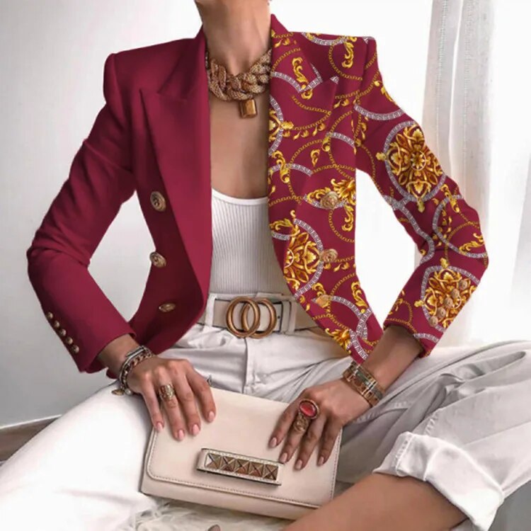 Echoarchiv | Blazer Gedruckt In Der Taille