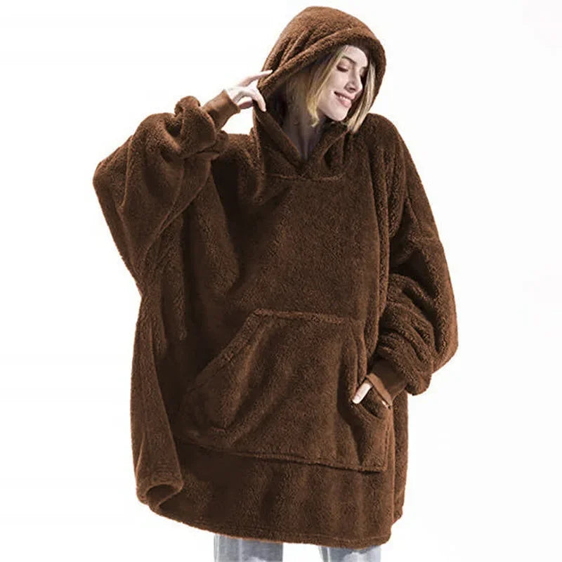 Echoarchiv | Übergroßer Flanell-Decken Hoodie für Herren & Damen