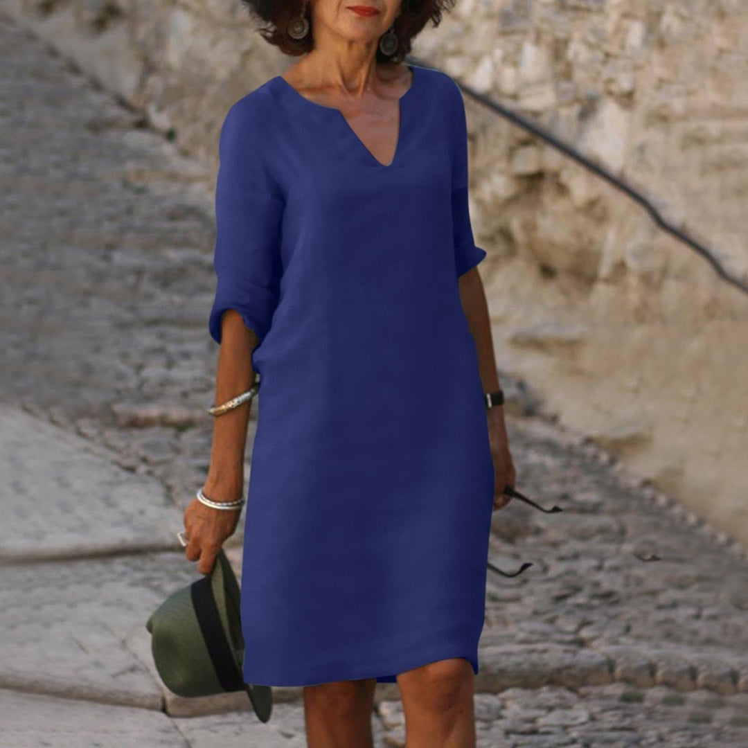 Echoarchiv | Elegantes Sommerkleid mit V-Ausschnitt