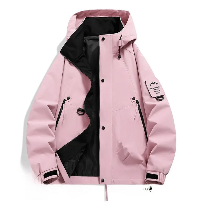 Echoarchiv Damen WindbrEchoarchivker Jacke mit Kapuze und Stehkragen