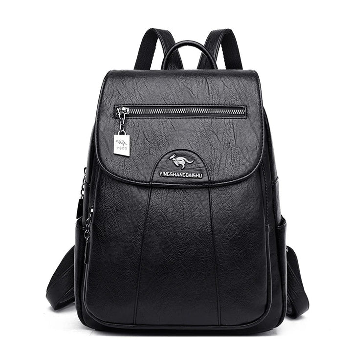 Echoarchiv | Großer Leder Rucksack mit Diebstahlschutz für Damen