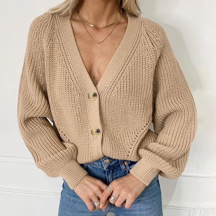 Echoarchiv | Strick-Cardigan mit V-Ausschnitt