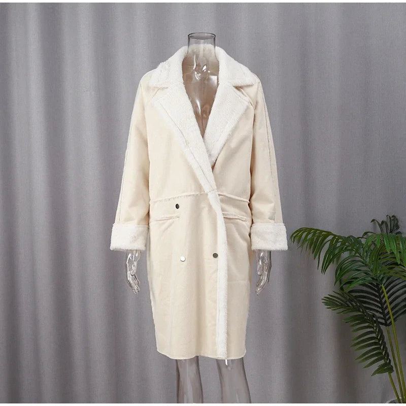 Warmer Teddy Wintermantel für Frauen – Célinea
