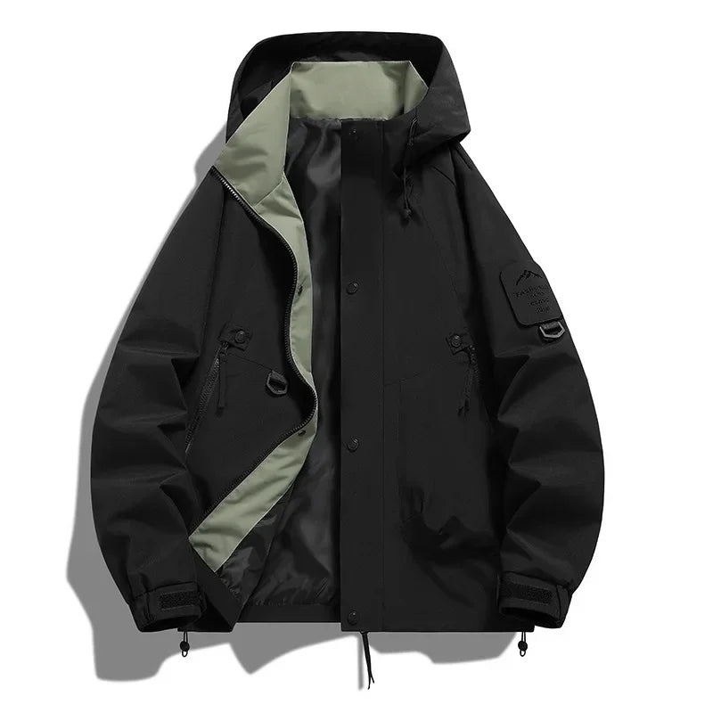Echoarchiv Damen WindbrEchoarchivker Jacke mit Kapuze und Stehkragen