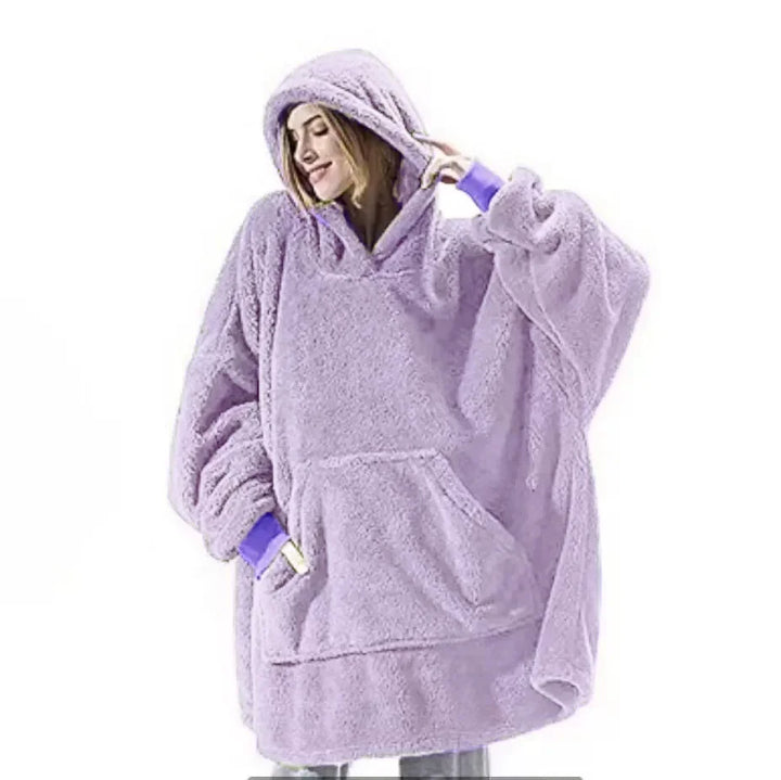 Echoarchiv | Übergroßer Flanell-Decken-Hoodie für Männer & Frauen