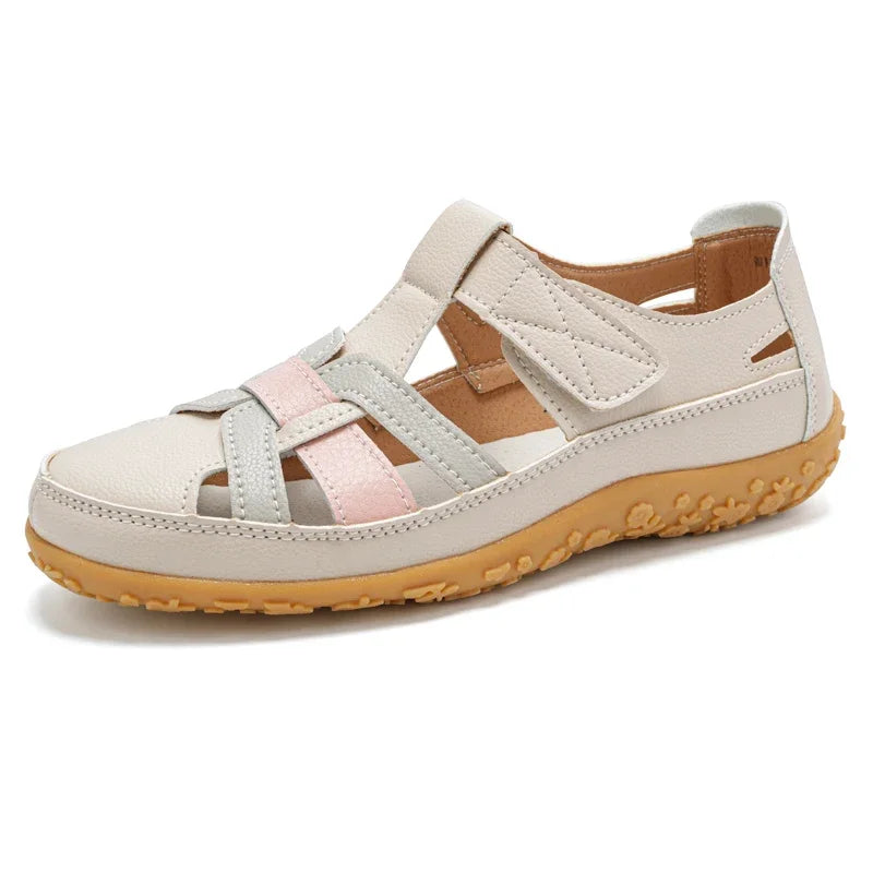 Bequeme flache Sandalen mit Riemchen für Damen – Sorelia