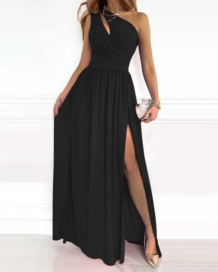 Elegante Maxikleid mit einem Schulter – Valéora