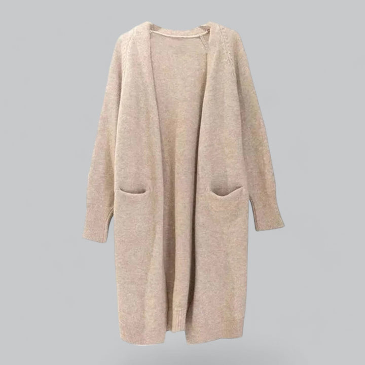 Echoarchiv | Klassischer Langer Cashmere Strickjacke für Frauen