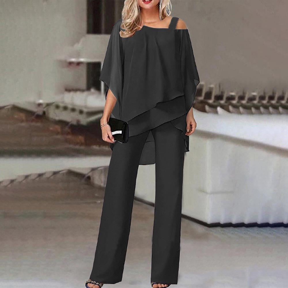 Echoarchiv | Jumpsuit | Eleganter Zweiteiler mit Cold Shoulder