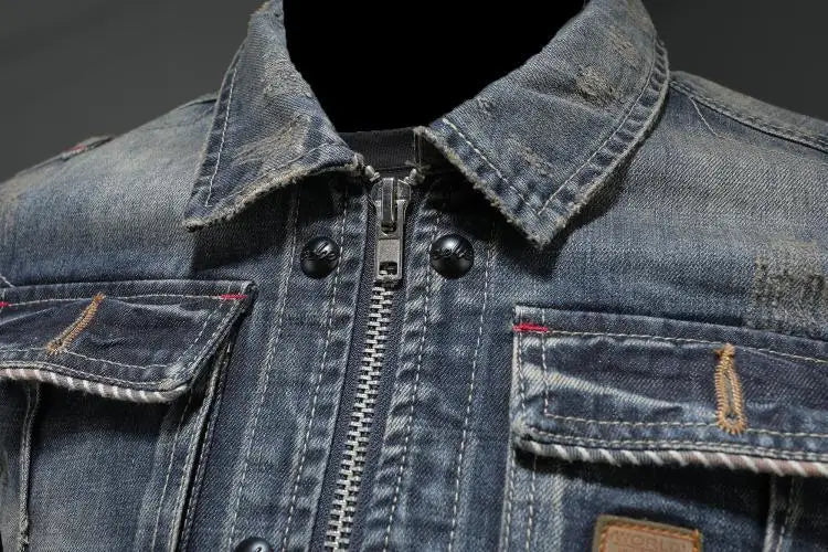 Echoarchiv - Lässige und stilvolle Herbst Vintage JEchoarchivnsjacke für Herren