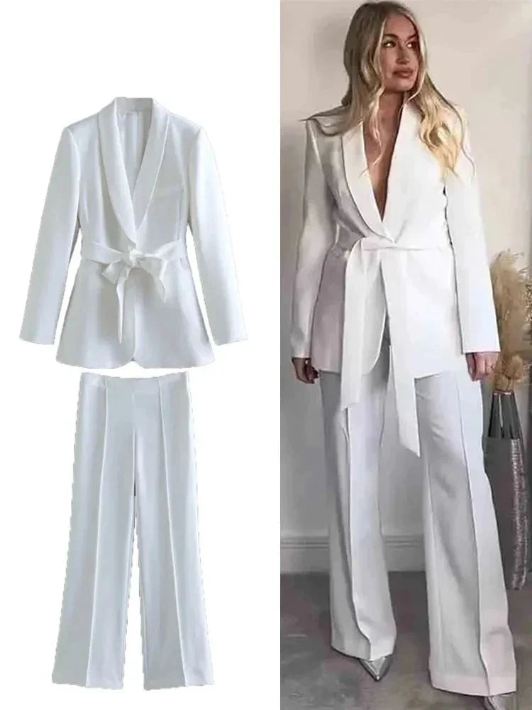 Echoarchiv | Stylisches Blazer Set für Frauen - Blazer Jacke+Hose