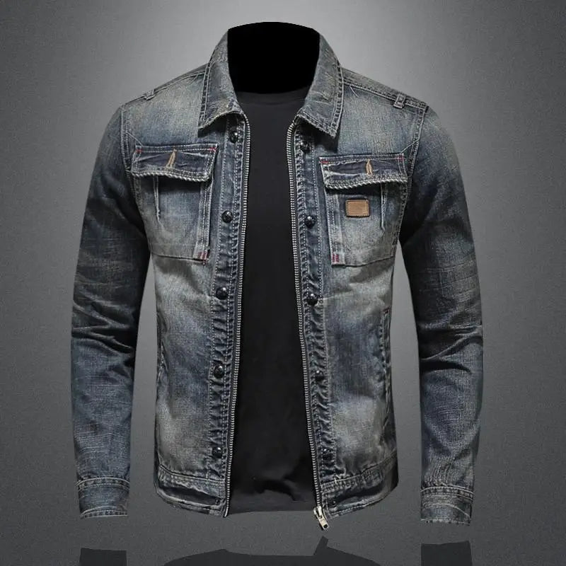 Echoarchiv - Lässige und stilvolle Herbst Vintage JEchoarchivnsjacke für Herren