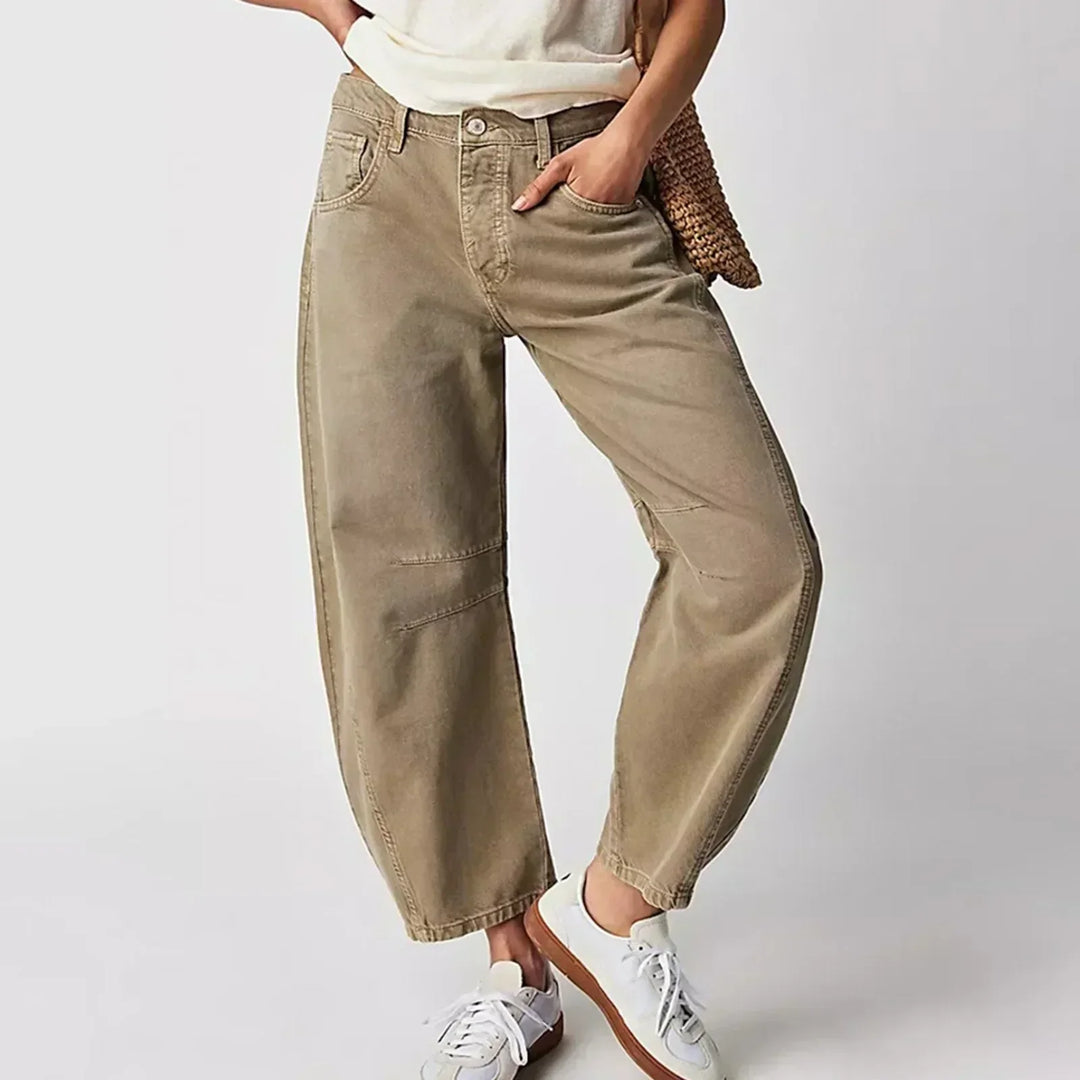 Echoarchiv | Damen Weite Beinhose Denim