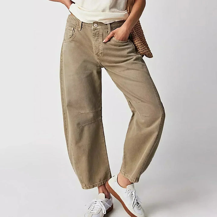 Echoarchiv | Damen Trendy Weite-Bein Hose Denim