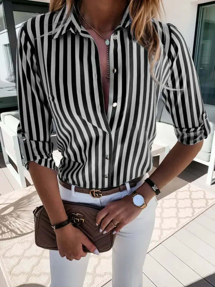 Echoarchiv | Maritime gestreifte Bluse