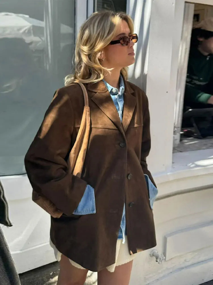 Echoarchiv | Elegante Braune Wild jacke