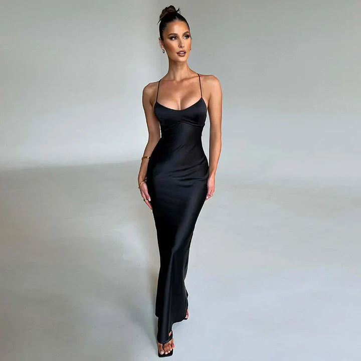 Echoarchiv | Elegantes Maxikleid Mit Seitenschlitz Für Damen