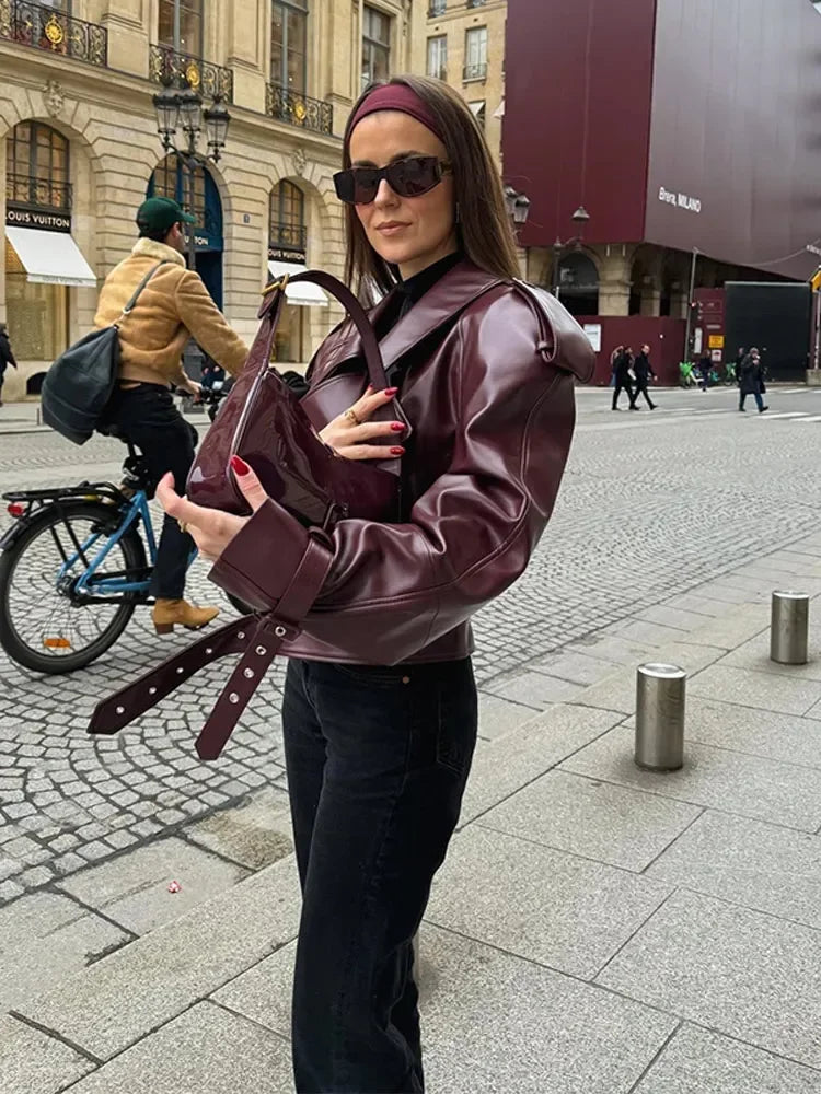 Echoarchiv | Kurze Lederjacke Damen