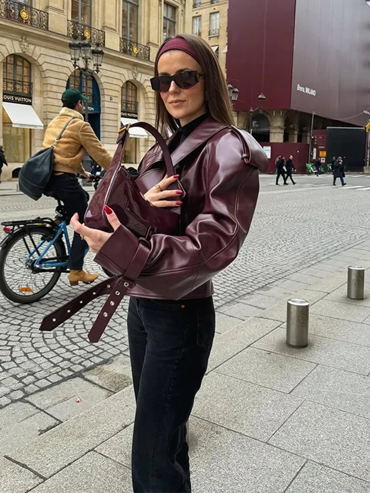 Echoarchiv | Kurze Lederjacke Damen