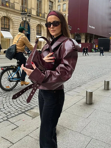 Echoarchiv | Kurze Lederjacke Damen