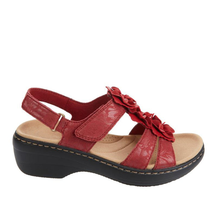 Echoarchiv | Orthopädische Sandalen mit Schwarzen Blumen