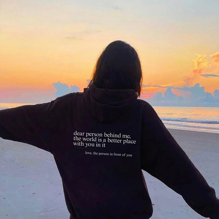 Echoarchiv | Angel Liebe Person Hinter Mir Unisex Hoodie