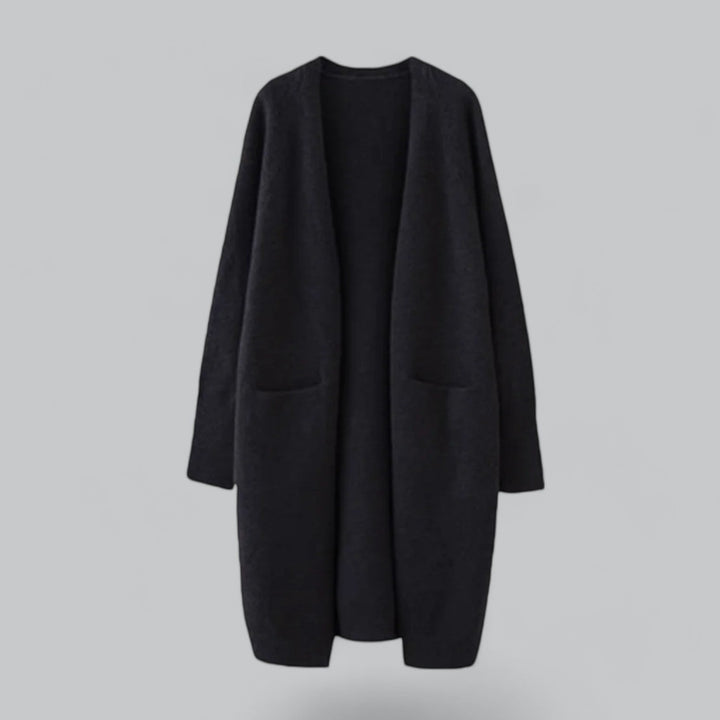 Echoarchiv | Klassischer Langer Cashmere Strickjacke für Frauen