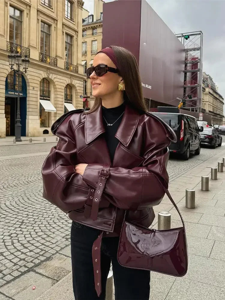 Echoarchiv | Kurze Lederjacke Damen