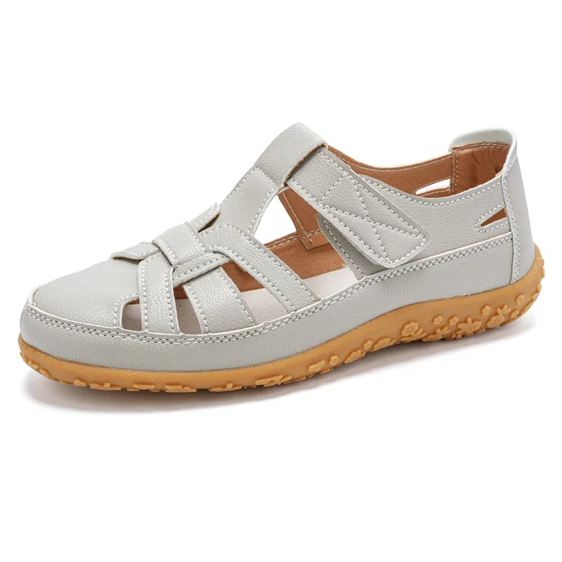 Bequeme flache Sandalen mit Riemchen für Damen – Sorelia
