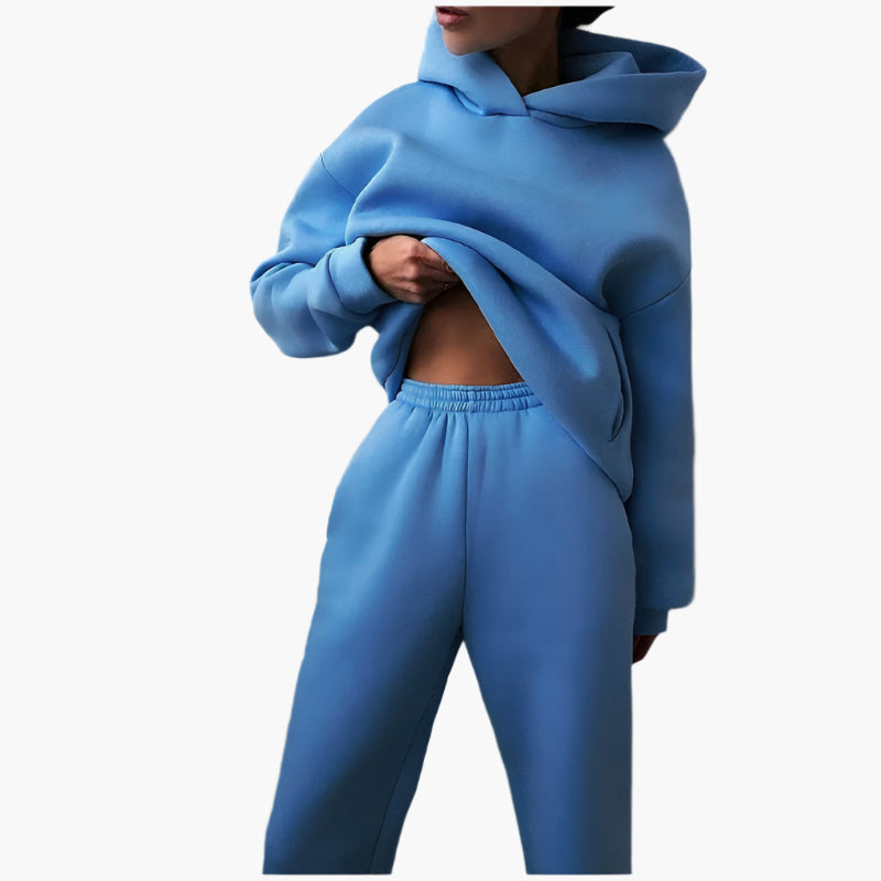 Echoarchiv | Oversize Lounge Set Kapuzenpullover und Jogginghose - Komfortabler Freizeitlook