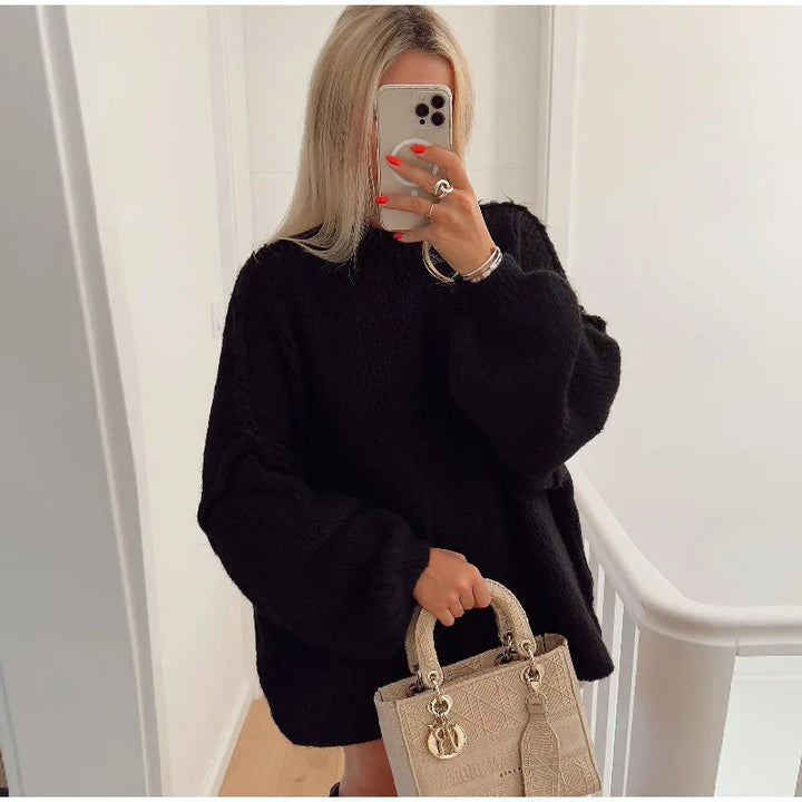 Echoarchiv - Flauschiger Oversize Strickpullover