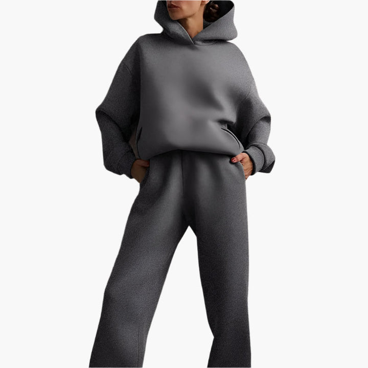 Echoarchiv | Oversize Lounge Set Kapuzenpullover und Jogginghose - Komfortabler Freizeitlook