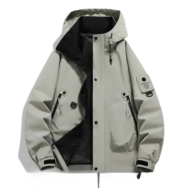 Echoarchiv Damen WindbrEchoarchivker Jacke mit Kapuze und Stehkragen