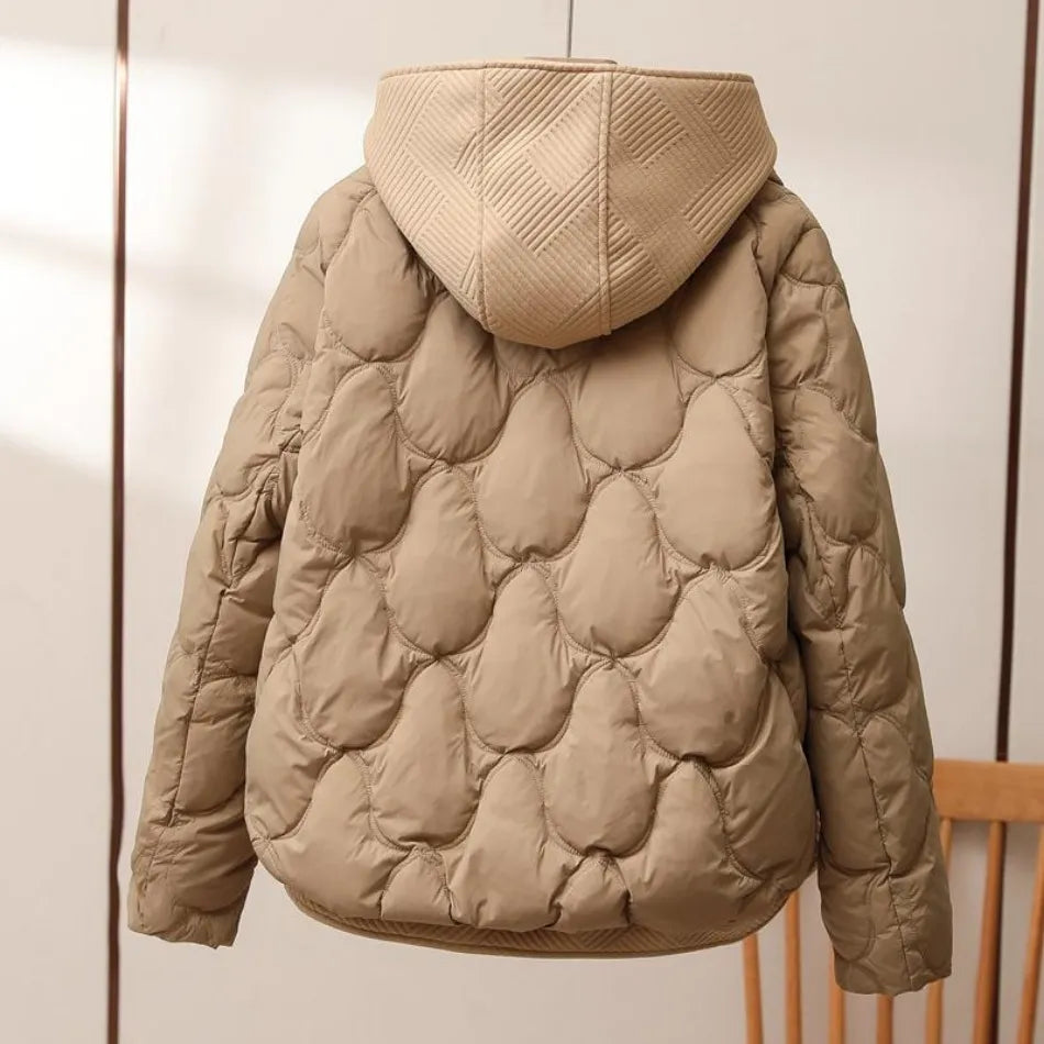 Echoarchiv | Wetterfeste Jacke mit Kapuze Damen Regular Fit Belle Couture Essential Wasserdicht